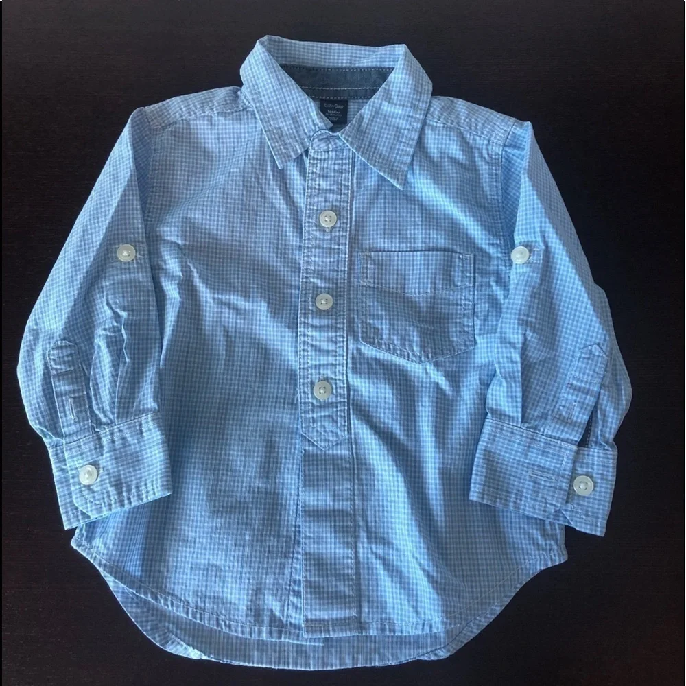 Baby Gap Light Blue Button Down Shirt
